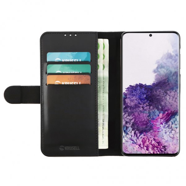 Krusell Samsung Galaxy S21 Ultra Kotelo PhoneWallet Musta