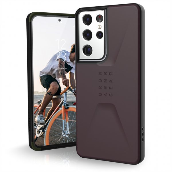 Urban Armor Gear (UAG) Samsung Galaxy S21 Ultra Kuori Civilian Eggplant