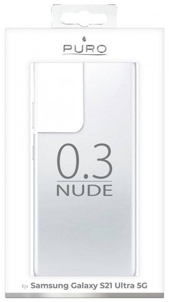 Puro Samsung Galaxy S21 Ultra Kuori Nude Läpinäkyvä
