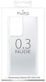 Puro Samsung Galaxy S21 Ultra Kuori Nude Läpinäkyvä