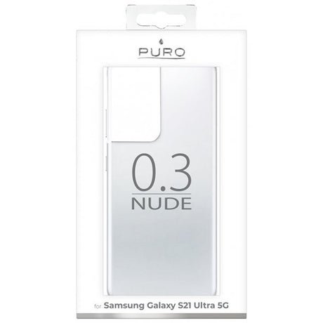 Puro Samsung Galaxy S21 Ultra Kuori Nude Läpinäkyvä