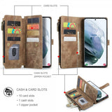 CaseMe Samsung Galaxy S22 Kotelo C30 Sarja Ruskea