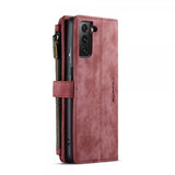 CaseMe Samsung Galaxy S22 -lompakkokotelo C30 Series Punainen