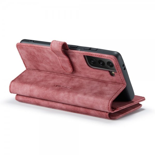 CaseMe Samsung Galaxy S22 -lompakkokotelo C30 Series Punainen