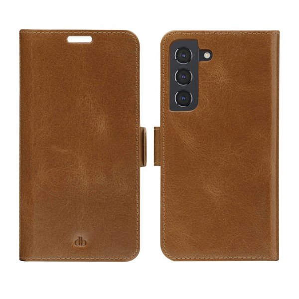 dbramante1928 Samsung Galaxy S22 Kotelo Lynge Irrotettava Kuori Ruskea
