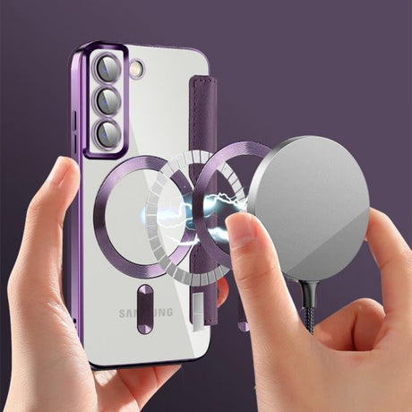 Samsung Galaxy S22 Kotelo MagSafe Violetti