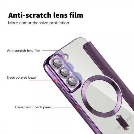 Samsung Galaxy S22 Kotelo MagSafe Violetti