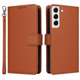 Betopnice Samsung Galaxy S22 Kotelo Irrotettavalla Kuorella 005 Ruskea
