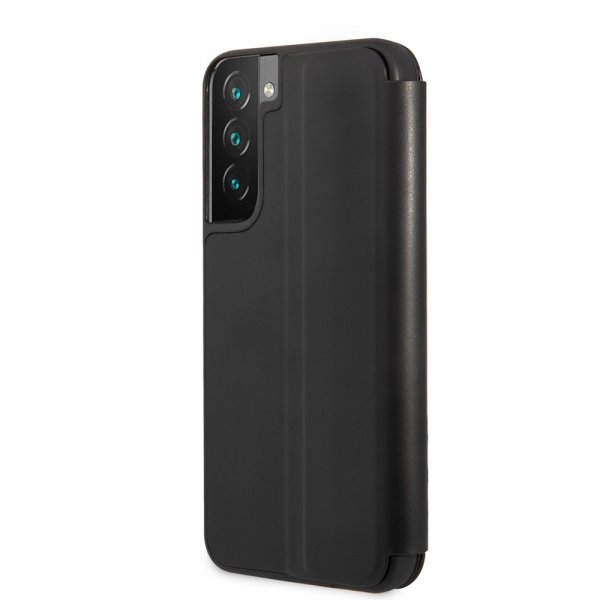 BMW Samsung Galaxy S22 Plus Kotelo Tricolor Stripe Carbon Musta