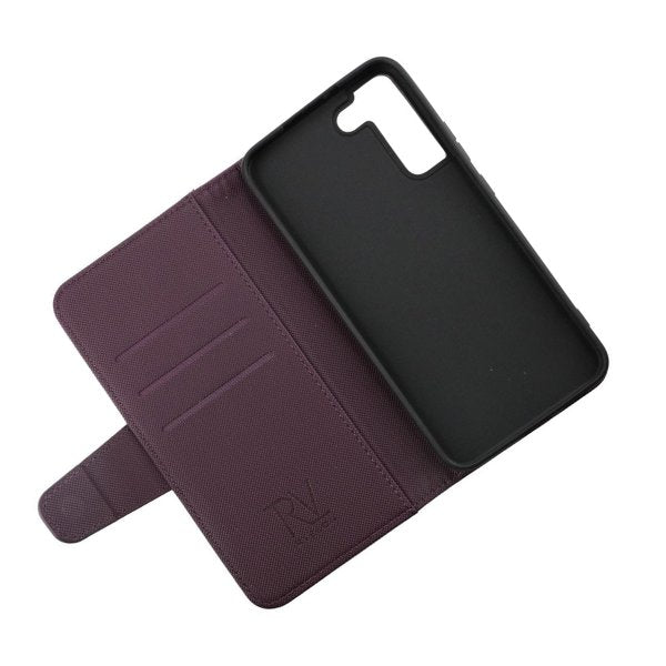 Rvelon Samsung Galaxy S22 Plus Kotelo Ulospäin Kääntyvällä Korttipaikalla Violetti
