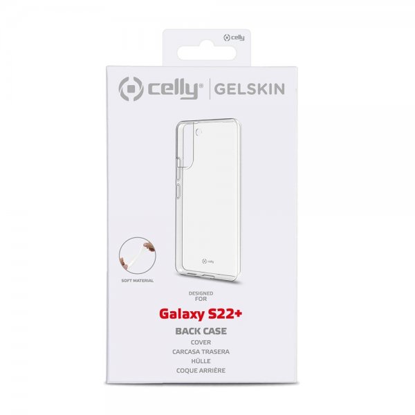 Celly Samsung Galaxy S22 Plus -suojakuori GELSKIN Läpinäkyvä