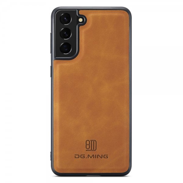 Dg.Ming Samsung Galaxy S22 Plus -kotelo, M1-sarja irrotettava korttipidike, ruskea