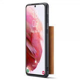 Dg.Ming Samsung Galaxy S22 Plus -kotelo, M1-sarja irrotettava korttipidike, ruskea