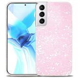 Ipaky Samsung Galaxy S22 Plus -suojakuori marmorikuvioitu vaaleanpunainen