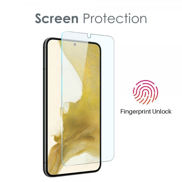Northjo Samsung Galaxy S22 Plus kuoret näytönsuojalla ja kamerasuojalla 3-in-1