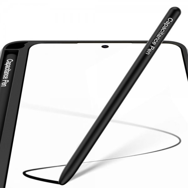 GKK Samsung Galaxy S22 Plus -suojakuori Stylus-kynällä Musta