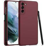 GKK Samsung Galaxy S22 Plus -suojakuori ja -kynä, viininpunainen