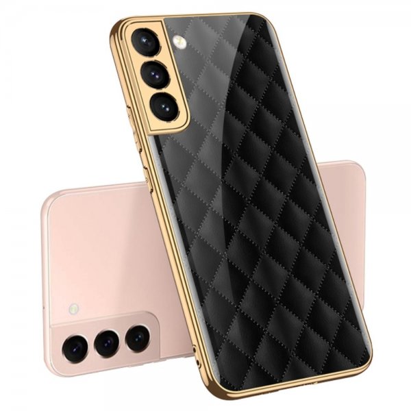 GKK Samsung Galaxy S22 Plus Kuoret, musta ruutukuvio
