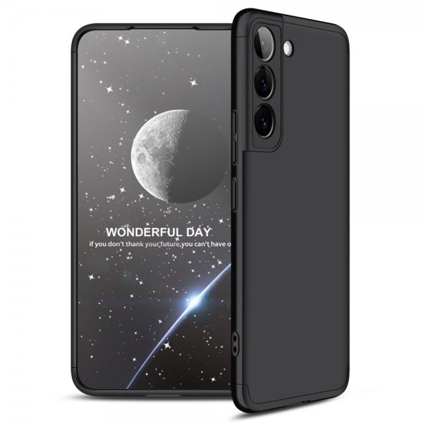 GKK Samsung Galaxy S22 Plus Kuori Kolmiosainen Musta