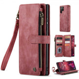 CaseMe Samsung Galaxy S22 Ultra Kotelo C30-sarja Punainen