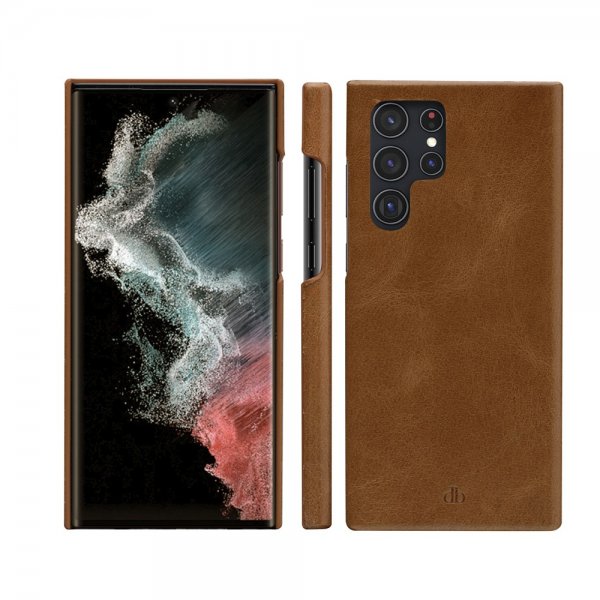 dbramante1928 Samsung Galaxy S22 Ultra Fodral Lynge Irrotettava Kuori Tan