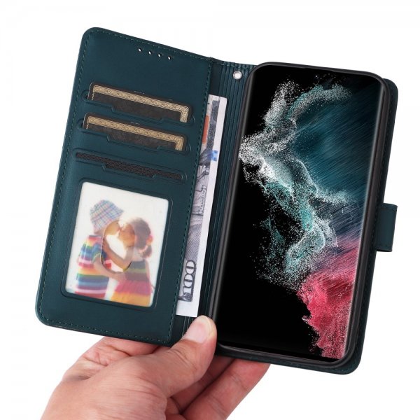 Betopnice Samsung Galaxy S22 Ultra Kotelo irrotettavalla kuorella 005 Sininen