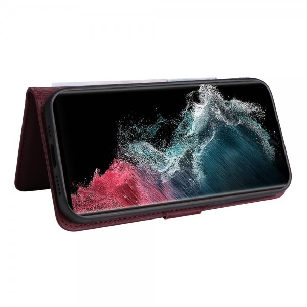 Betopnice Samsung Galaxy S22 Ultra Kotelo irrotettavalla kuorella 005 Punainen