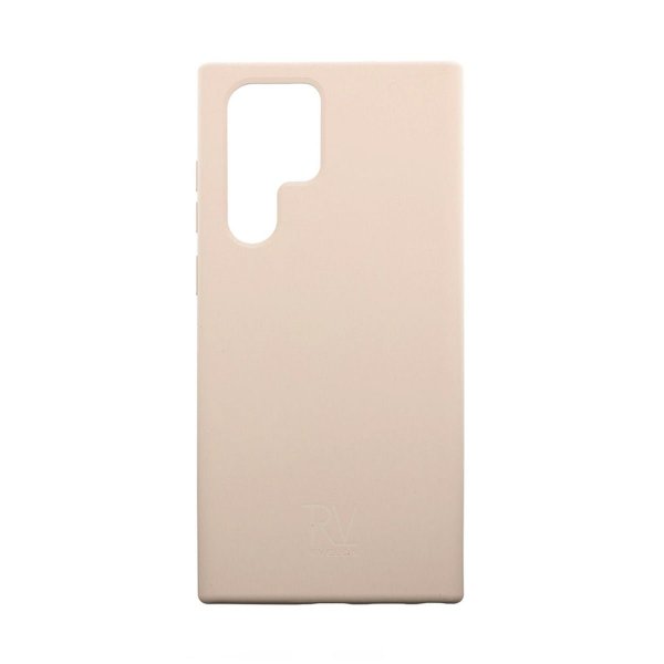 Rvelon Samsung Galaxy S22 Ultra -kuori, silikonia, beige