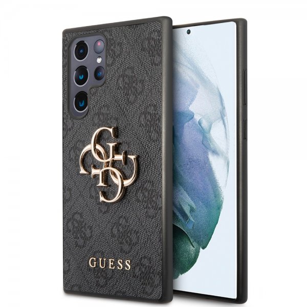 Guess Samsung Galaxy S22 Ultra Suojakuori 4G Logo Musta