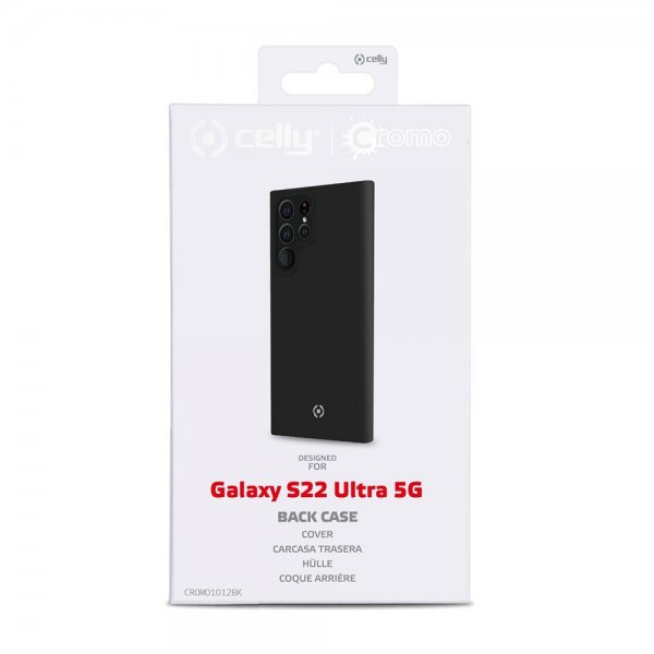 Celly Samsung Galaxy S22 Ultra Suojakuori CROMO Musta