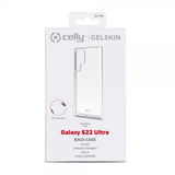 Celly Samsung Galaxy S22 Ultra -kuori GELSKIN Läpinäkyvä