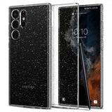 Spigen Samsung Galaxy S22 Ultra -suojakuori Liquid Crystal Glitter Crystal Quartz