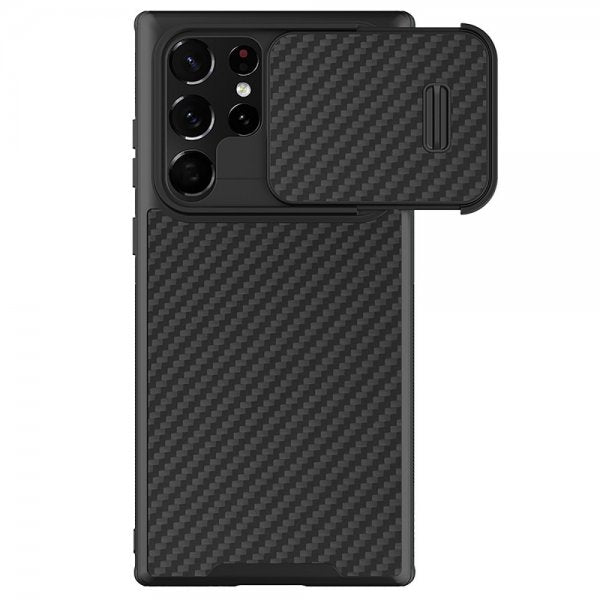 Nillkin Samsung Galaxy S22 Ultra -kuori, synteettinen kuitu, musta