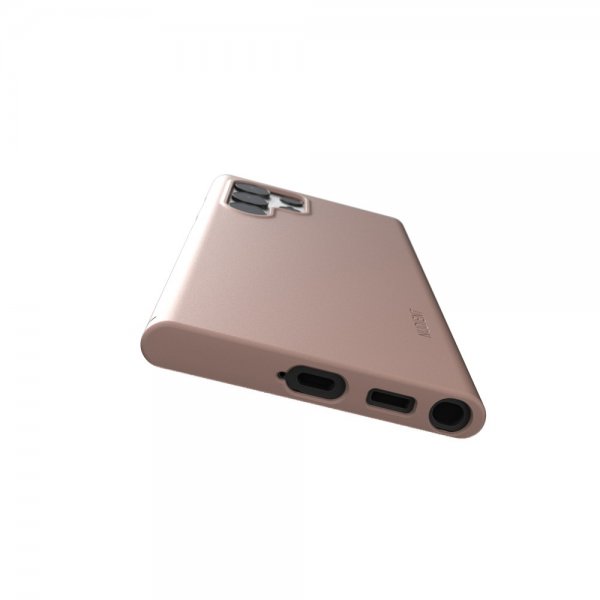 Nudient Samsung Galaxy S22 Ultra Ohut Kuori V3 Dusty Pink