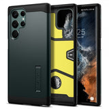 Spigen Samsung Galaxy S22 Ultra -suojakuori Tough Armor Abyss Green