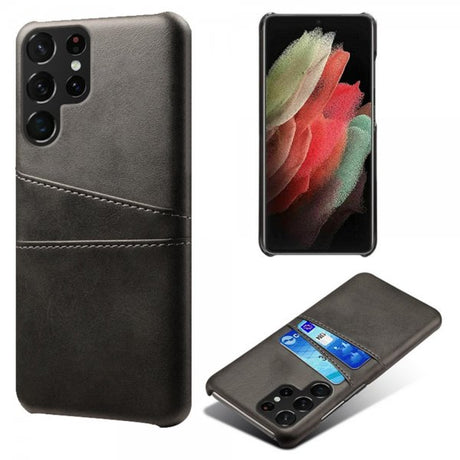 Samsung Galaxy S22 Ultra Kuoret kahdella korttipaikalla Musta