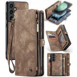 CaseMe Samsung Galaxy S23 FE Kotelo 008 Series Irrotettava Kuori Ruskea