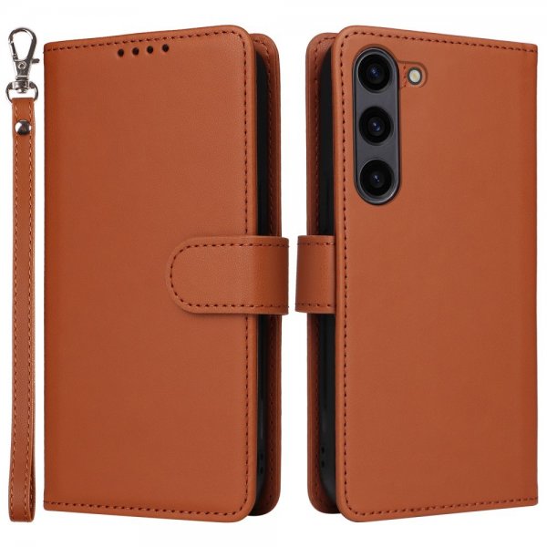Betopnice Samsung Galaxy S23 FE -suojakuori irrotettavalla kannella 005 ruskea