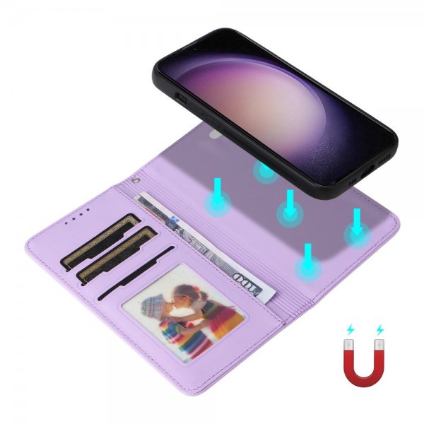 Betopnice Samsung Galaxy S23 FE -suojakuori irrotettavalla kuorella 005 Violetti