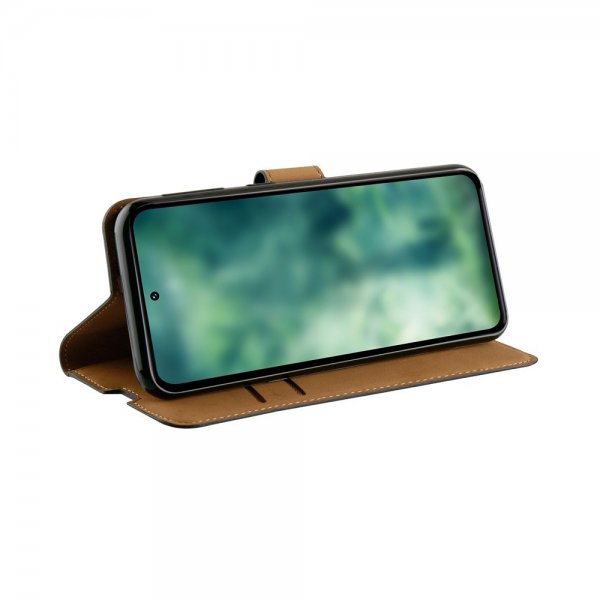 Xqisit Samsung Galaxy S23 FE Kotelo Slim Wallet Selection Musta