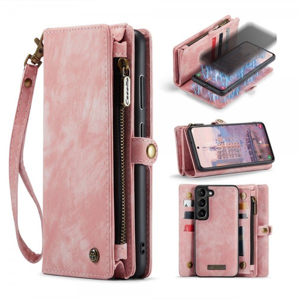 CaseMe Samsung Galaxy S23 Kuori 008 Series Irrotettava Kuori Pinkki