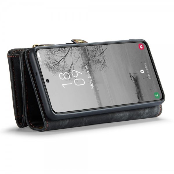 CaseMe Samsung Galaxy S23 Kotelo 008 Series Irrotettava Kuori Musta
