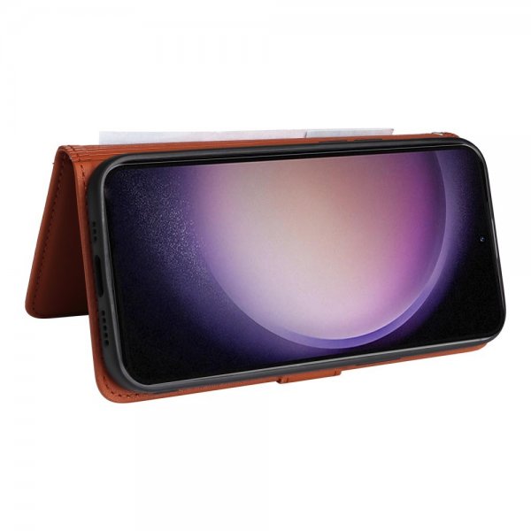 Betopnice Samsung Galaxy S23 Suojakuori irrotettavalla kuorella 005 Ruskea