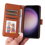 Betopnice Samsung Galaxy S23 Suojakuori irrotettavalla kuorella 005 Ruskea