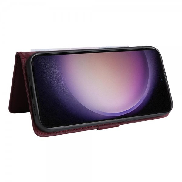 Betopnice Samsung Galaxy S23 Kotelo irrotettavalla kuorella 005 Punainen
