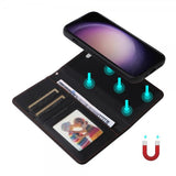 Betopnice Samsung Galaxy S23 Kuori irrotettavalla kuorella 005 Musta