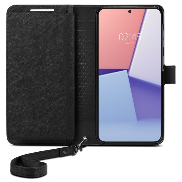 Spigen Samsung Galaxy S23 Kotelo Wallet S Plus Musta
