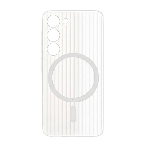 Samsung Galaxy S23 Kuori Aallotettu MagSafe Läpinäkyvä