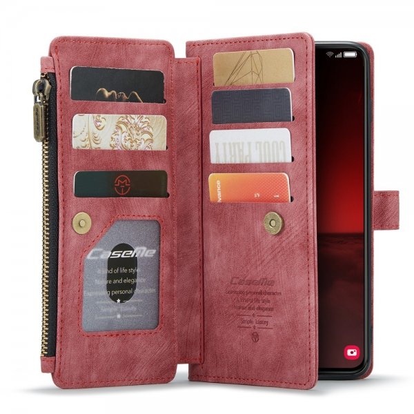 CaseMe Samsung Galaxy S23 Plus Kotelo C30 -sarja Punainen