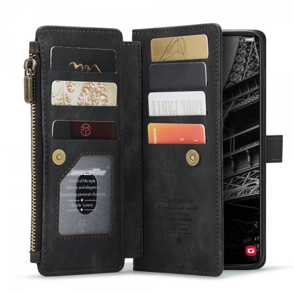 CaseMe Samsung Galaxy S23 Plus C30-sarjan suojakotelo, musta